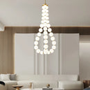 Axyaa Nordic Copper LED Chandelier for Modern Home Decor