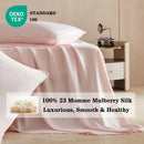 Axyaa Mulberry Silk Bed Sheet Set Queen King Ultra Soft High End Bedding