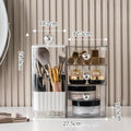 Axyaa Acrylic Makeup Organizer with Push-Lift Feature