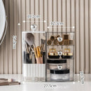 Axyaa Acrylic Makeup Organizer with Push-Lift Feature