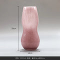 Axyaa Pink Gourd Glass Vase: Stylish Home Decor Hydroponic Designer for Living Room