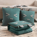 Axyaa Cartoon Pillow Quilt - 2-in-1 Multi-Functional Blanket and Pillow