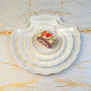 Axyaa Shell Dish Hot Pot Plate | Melamine Imitation Porcelain Dinnerware Kitchen Seasoning Dish