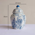 Axyaa Blue & White Porcelain Vase Set - High-End Jingdezhen Ceramic Flower Vase