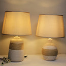 Axyaa Ceramic Bedside Lamp: Nordic Style, Eye-Friendly Night Light for Bedroom