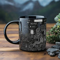 Axyaa Complex Motherboard Wiring Coffee Mug Home Office Gift