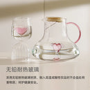 Axyaa Nordic Glass Pitcher, Trendy & Stylish, Large Capacity, Heat-resistant, Thickened Glass