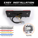 Axyaa LED Tail Lights for Toyota Land Cruiser 70 Series FJ75 Pick-Up - Running Signal Brake Tail Lamps