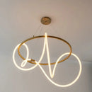 Axyaa Modern Minimalist LED Chandelier for Dining Table Kitchen Living Room