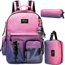 Axyaa Kids Backpack Set: Backpack, Lunch Box, Pencil Case - Ages 8-10 Boys/Girls