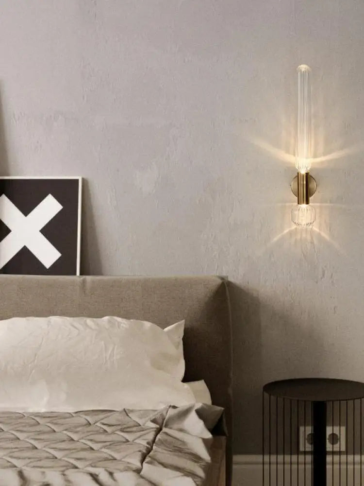 Nordic Style Art Glass Living Room LED Wall Lamp by Axyaa