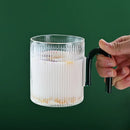 Axyaa Ripple Glass Mug - Colorful Heat-Resistant Milk Tea Coffee Cup