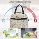 Axyaa Floral Insulated Lunch Bag with Adjustable Strap for Women