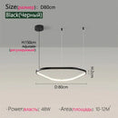 Axyaa Modern Designer Circular Pendant Light for Bedroom and Living Room