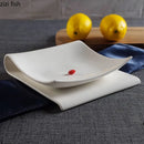 Axya Modern Ceramic Dinner Plates Set for Steak, Sushi, and Desserts