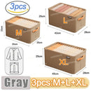 Axyaa Clothes Organizer: Large Capacity Wardrobe Storage Box for Pants, Jeans, Underwear, Socks