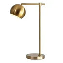 Axyaa Matte Brass Molly Desk Lamp with LED Bulb and On/Off Switch