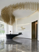 Axyaa Modern Large LED Chandelier for Hotel & Restaurant Decor