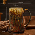 Axyaa Retro Ceramic Coffee Mug, Large Capacity Water Cup, for Home and Decor