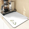 Axyaa Chinese Style Flowers Pattern Cup Mat Set for Dining Table