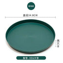 Axyaa Nordic Plastic Round Tray for Kitchen and Dining, Anti-Scald Bread Cake Plate
