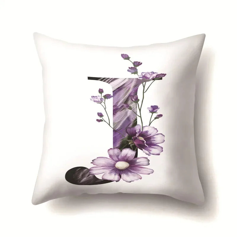 Axyaa Alphabet Cushion Cover - Kids Room Decor Throw Pillow Case