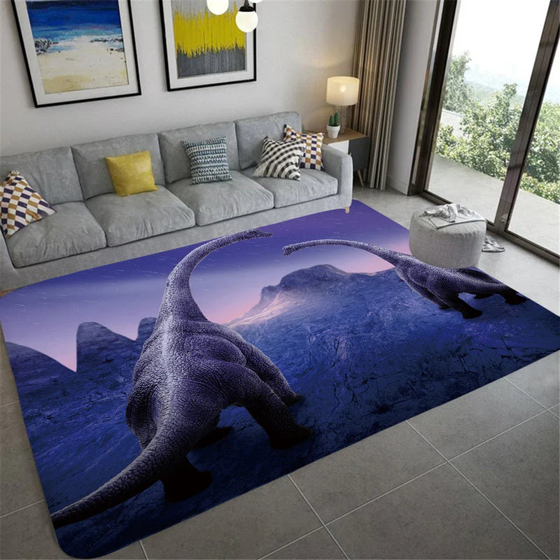 Axyaa Dinosaur Fossil 3D Floor Mat: Premium Design for Living Room & Children's Bedroom