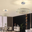 Axyaa Crystal Chandelier Pendant Light for Luxury Living Room and Bedroom Lighting