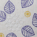 Axyaa Dandelion Leaves Embroidered Cushion Cover, Country Style, 45x45cm