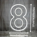 Axyaa Neon Numbers 0-9 Light Sign: Personalized Wall Art for Home Decor, Celebrations