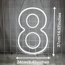 Axyaa LED Numbers Neon Lamps for Wedding Birthday Party Sign Lights
