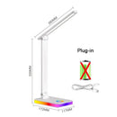 Axyaa LED Desk Lamp: Foldable, 3 Dimmable Levels, Touch Control, Eye Protection