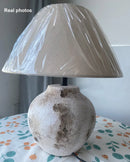 Axyaa Retro Pottery Desk Lamp for Bedroom & Living Room Decor