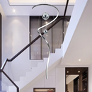Axyaa LED Staircase Chandeliers Pendant Light for Modern Home Decor