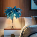 Luxury Ostrich Feather Floor Lamp by Axyaa: Modern LED Lighting for Home Decor