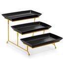 Axyaa 3-Tier Porcelain Serving Platter with Sturdier Stand