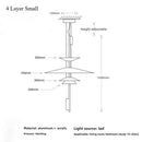 Axyaa Flamingo Acrylic LED Chandelier: Nordic Design for Living Room, Restaurant, Bar