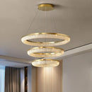 Axyaa Nordic Crystal LED Chandelier for Dining Kitchen Living Room