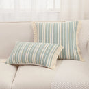 Axyaa Striped Jacquard Pillowcase Cojines 45X45 Simple Throw Pillow Cotton Polyester