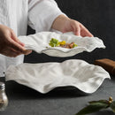 Axyaa High-Grade White Special-Shaped Creative Fruit Bowl | Hotel Tableware