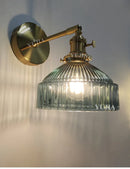 Axyaa Nordic Glass Wall Light with Switch - Luxurious Bedside LED Sconce Lighting