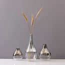 Axyaa Silver Gradient Glass Vase: Creative Terrarium & Jewelry Holder