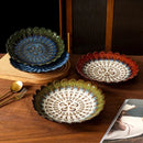 Axya Lace Peacock Porcelain Plate for Home, Dining, and Entertaining