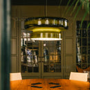 Axyaa Light Luxury Brown Glass Pendant Lamp