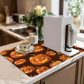 Axyaa Halloween Head Square Dry Mat for Bathroom and Kitchen Tables