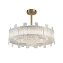 Axyaa Glass Chandelier: Postmodern Creative Lighting for Living Room and Bedroom