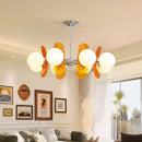 Axyaa Retro Chandelier: Bauhaus Interior Lighting for Living Room, Dining Room, Study