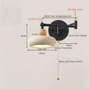 Axyaa Swing Arm LED Wall Lamps in Yellow Travertine