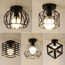 Axyaa Black Metal LED Ceiling Light for Corridor Study Room Nordic Aisle Lighting