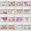 Pink Flower Polyester Pillowcase - Romantic Girl Room Aesthetic Decor